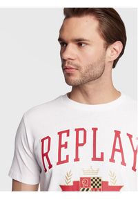 Replay T-Shirt M6290.000.23356M Biały Regular Fit. Kolor: biały. Materiał: bawełna #4