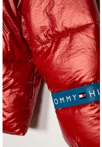TOMMY HILFIGER - Tommy Hilfiger - Kurtka dziecięca 110-176 cm. Okazja: na co dzień. Typ kołnierza: kaptur. Kolor: czerwony. Materiał: poliester, materiał, poliamid. Wzór: gładki. Styl: casual #2