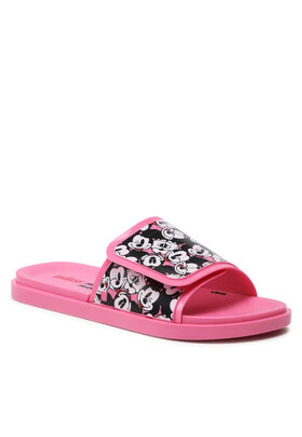 melissa - Melissa Klapki Groovy + Mickey Mouse 33632 Czarny. Kolor: czarny. Wzór: motyw z bajki