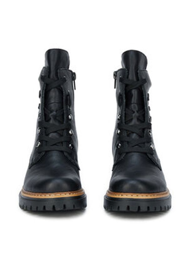 Rieker Botki 72621-00 Czarny. Kolor: czarny. Materiał: syntetyk, materiał