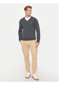 Tommy Jeans Sweter Essential DM0DM19429 Szary Slim Fit. Kolor: szary. Materiał: bawełna #3