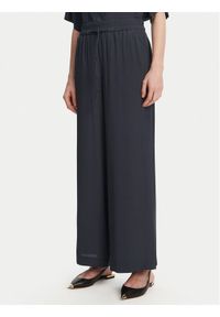 Marella Spodnie palazzo Vivaio 2513131054 Granatowy Wide Leg. Kolor: niebieski. Materiał: acetat #1