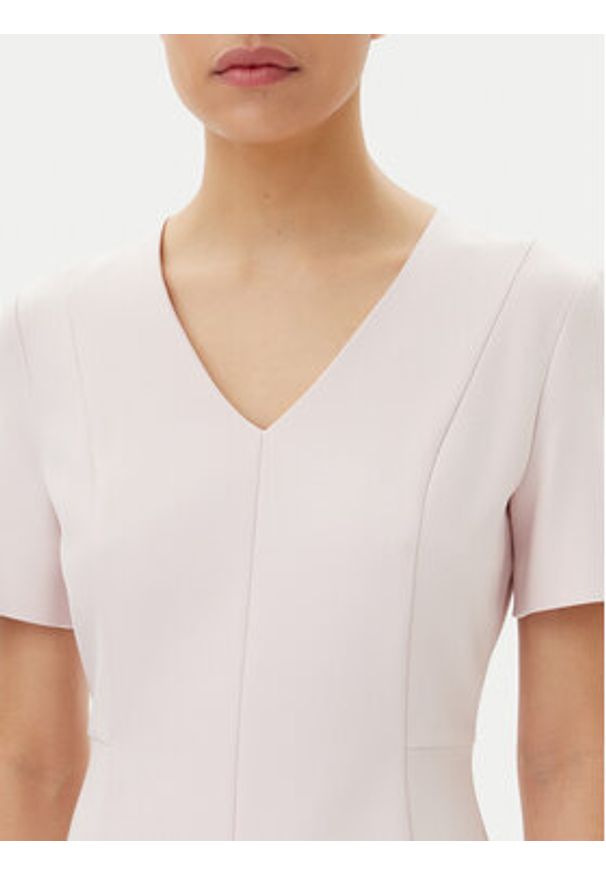 BOSS Sukienka codzienna Damaisa 50490044 Różowy Slim Fit. Okazja: na co dzień. Kolor: różowy. Materiał: wiskoza. Typ sukienki: proste. Styl: casual