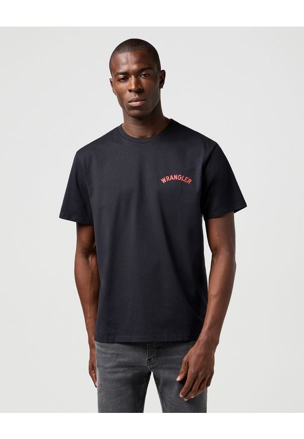 Wrangler - MESKA KOSZULKA WRANGLER GRAPHIC TEE BLACK 112362793