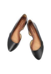 Baleriny damskie Maciejka płaskie i ze skóry licowej czarne 02445-20/00-5. Okazja: na co dzień. Kolor: czarny. Materiał: skóra. Styl: casual, elegancki #3