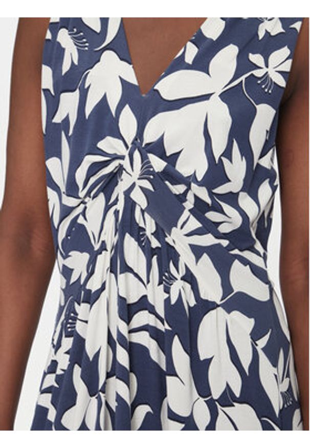 Olsen Sukienka codzienna 13002039 Granatowy Regular Fit. Okazja: na co dzień. Kolor: niebieski. Materiał: wiskoza. Typ sukienki: proste. Styl: casual