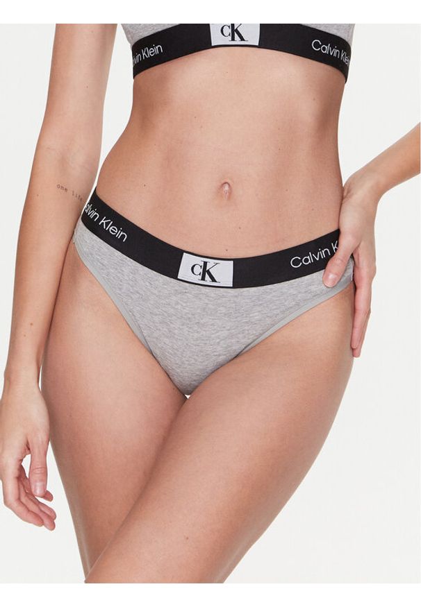 Calvin Klein Underwear Figi klasyczne Modern 000QF7222E Szary. Kolor: szary. Materiał: bawełna