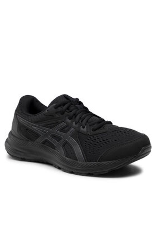 Asics Buty do biegania Gel-Contend 8 1011B492 Czarny. Kolor: czarny. Materiał: skóra