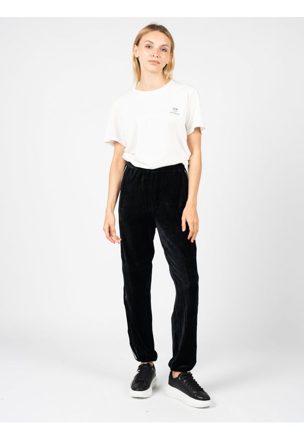 Pinko Spodnie "Wembley 2" | 1C10BE 8190 | Wembley 2 Pants | Kobieta | Czarny. Okazja: na co dzień. Kolor: czarny. Materiał: poliamid, wiskoza. Styl: casual