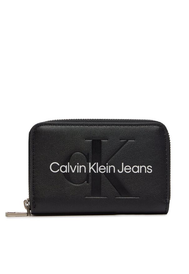 Mały Portfel Damski Calvin Klein Jeans. Kolor: czarny