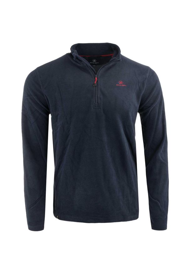 GLENMUIR - Męska bluza w kolorze niebieskim ATHL. Jupiter - Rozmiar M. Kolor: niebieski. Materiał: polar. Sport: piłka nożna