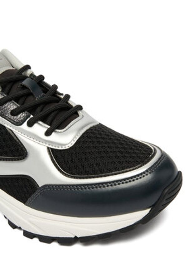 Calvin Klein Sneakersy Hike Runner Laceup Mesh Mix Met YM0YM01402 Czarny. Kolor: czarny. Materiał: skóra