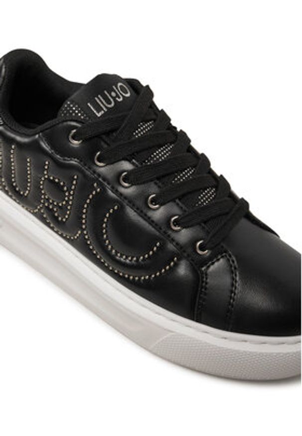 Liu Jo Sneakersy Kylie 29 BF4063 EX014 Czarny. Kolor: czarny. Materiał: skóra