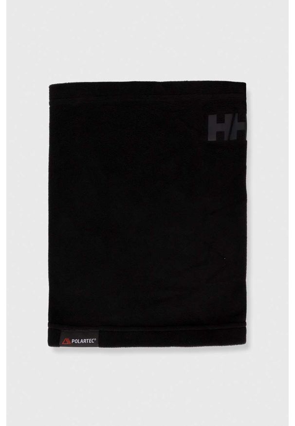 Helly Hansen komin kolor czarny gładki. Kolor: czarny. Materiał: materiał, dzianina, polar, skóra, włókno. Wzór: gładki