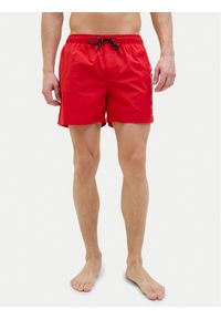 Jack & Jones - Jack&Jones Szorty kąpielowe Maui 12275129 Czerwony Regular Fit. Kolor: czerwony. Materiał: syntetyk