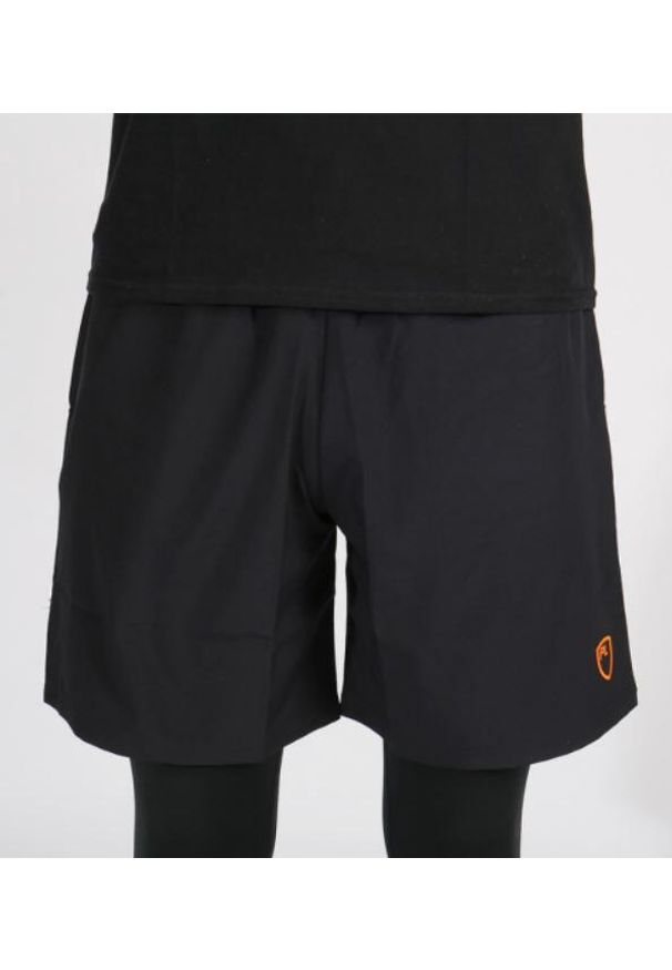 POWERLAYER - Męskie Szorty Sportowe PlayerLayer Blitz Field Czarne XL. Kolor: czarny. Materiał: elastan, poliester. Długość: krótkie. Wzór: haft. Sezon: lato