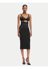 Elisabetta Franchi Sukienka koktajlowa AB-881-62E2-V660 Czarny Slim Fit. Kolor: czarny. Materiał: syntetyk. Styl: wizytowy #1