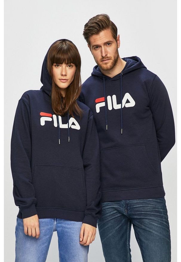 Fila - Bluza. Okazja: na co dzień. Kolor: niebieski. Wzór: nadruk. Styl: casual