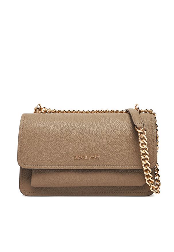 MICHAEL Michael Kors Torebka Claire 30T4GC7L3T Beżowy. Kolor: beżowy. Materiał: skórzane