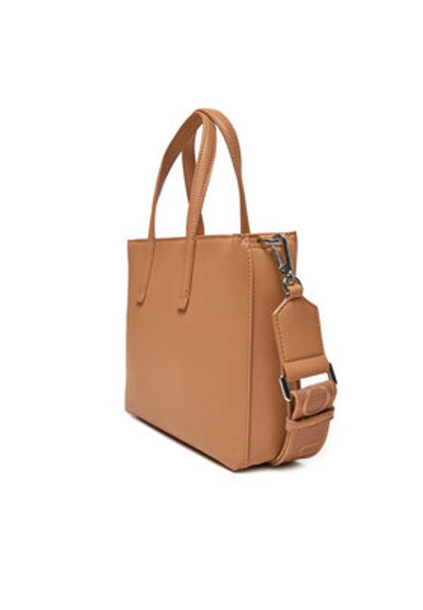 Calvin Klein Torebka K60K612904 Brązowy. Kolor: brązowy. Materiał: skórzane
