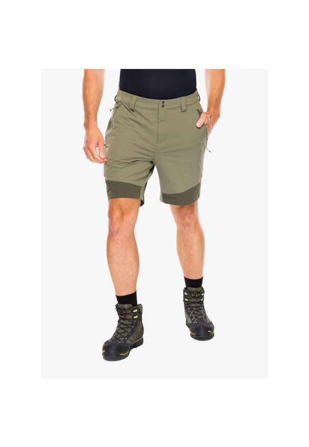 Spodenki turystyczne męskie Rab Torque Mountain Shorts. Kolor: zielony. Sport: turystyka piesza