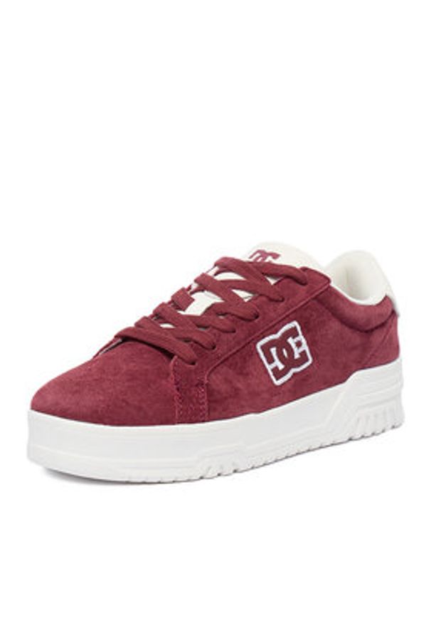 DC Shoes Sneakersy CEO-WP40-24302 Bordowy. Kolor: czerwony. Materiał: zamsz, skóra