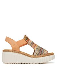 Rieker Sandały CEO-69172-92 Kolorowy. Materiał: syntetyk. Wzór: kolorowy #1