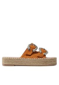 DeeZee Espadryle JSZ5874-6 Brązowy. Kolor: brązowy. Materiał: materiał