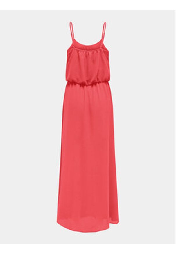 only - ONLY Sukienka letnia Winner 15177381 Czerwony Regular Fit. Kolor: czerwony. Materiał: syntetyk. Sezon: lato