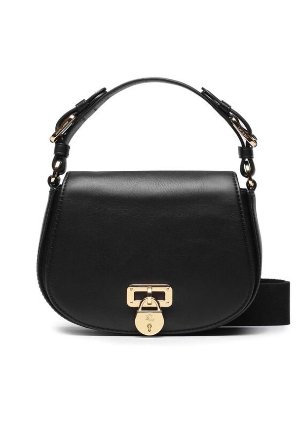 Lauren Ralph Lauren Torebka 431915354001 Czarny. Kolor: czarny. Materiał: skórzane