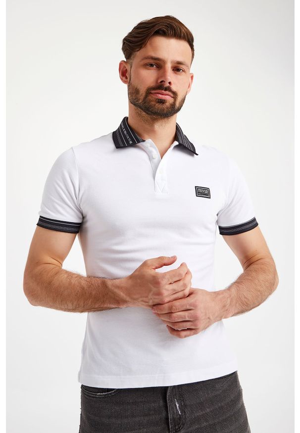 Versace Jeans Couture - POLO VERSACE JEANS COUTURE. Typ kołnierza: polo. Wzór: jednolity, nadruk. Styl: sportowy