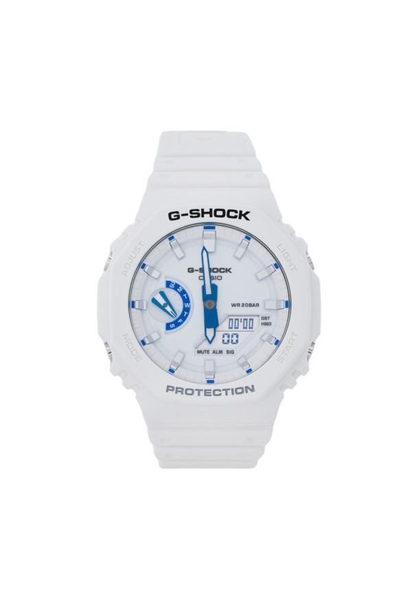 G-Shock Zegarek GA-2100HDS-7AER Biały. Kolor: biały