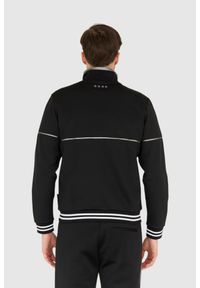 La Martina - LA MARTINA Czarna bluza męska na suwak, Rozmiar XL. Kolor: czarny #3