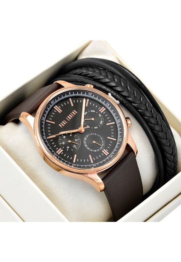 Zestaw męski zegarek męski Paul Lorens-FABER + bransoletka