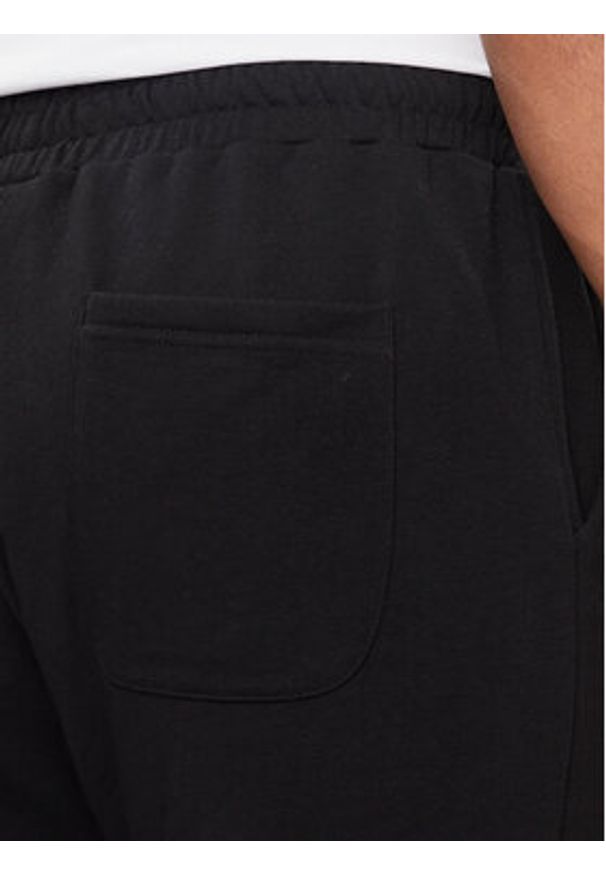 Jack & Jones - Jack&Jones Szorty sportowe Vesterbro 12252251 Czarny Loose Fit. Kolor: czarny. Materiał: bawełna. Styl: sportowy