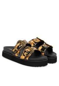 Versace Jeans Couture Klapki 80VA3SM1 ZS366 G89 Czarny. Kolor: czarny. Materiał: skóra #5