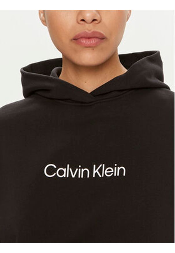 Calvin Klein Bluza Hero Logo K20K205449 Czarny Regular Fit. Kolor: czarny. Materiał: bawełna