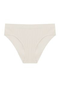 Intica - Tongi damskie bezszwowe z elastycznego materiału Virginija. Kolor: biały. Materiał: materiał