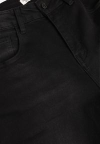 Born2be - Czarne Proste Jeansy z Wysokim Stanem z Bawełną i Domieszką Wiskozy Dhysrelle. Okazja: na co dzień, na spotkanie biznesowe. Stan: podwyższony. Kolor: czarny. Styl: casual, biznesowy, klasyczny #4