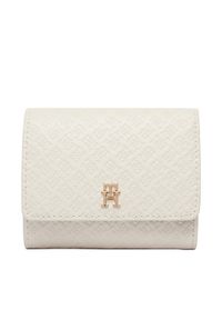 TOMMY HILFIGER - Tommy Hilfiger Portfel Th Icon Trifold Mono AW0AW18484 Beżowy. Kolor: beżowy. Materiał: skóra #1