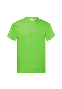 FRUIT OF THE LOOM - Oryginalna Bawełniana Koszulka Unisex Dla Dorosłych. Kolor: szary. Materiał: bawełna