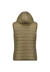 Ocieplany bezrękawnik dziewczęcy Geographical Norway VATIKA HOOD EO GIRL 233.. Typ kołnierza: kaptur. Kolor: brązowy. Materiał: poliester. Długość rękawa: bez rękawów. Sport: turystyka piesza #1