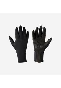 VAN RYSEL - Rękawiczki Na Rower 500 Jesienne. Kolor: czarny. Materiał: poliamid, poliester. Sezon: jesień. Sport: kolarstwo #1