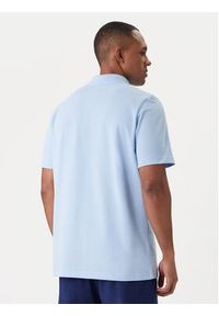 Adidas - adidas Polo Small Logo Pique KS5530 Błękitny Regular Fit. Typ kołnierza: polo. Kolor: niebieski. Materiał: bawełna #5