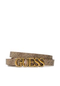 Guess Pasek Damski Noelle Belts BW7694 VIN20 Brązowy. Kolor: brązowy. Materiał: skóra