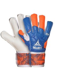SELECT - Rękawice bramkarskie z szynami ochronnymi na palcach męskie Select 34 Protection. Kolor: niebieski