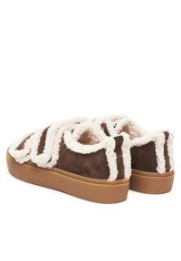 Inuikii Sneakersy Shearling Low Velcro 1001.001.0231 Brązowy. Kolor: brązowy. Materiał: zamsz, skóra #6