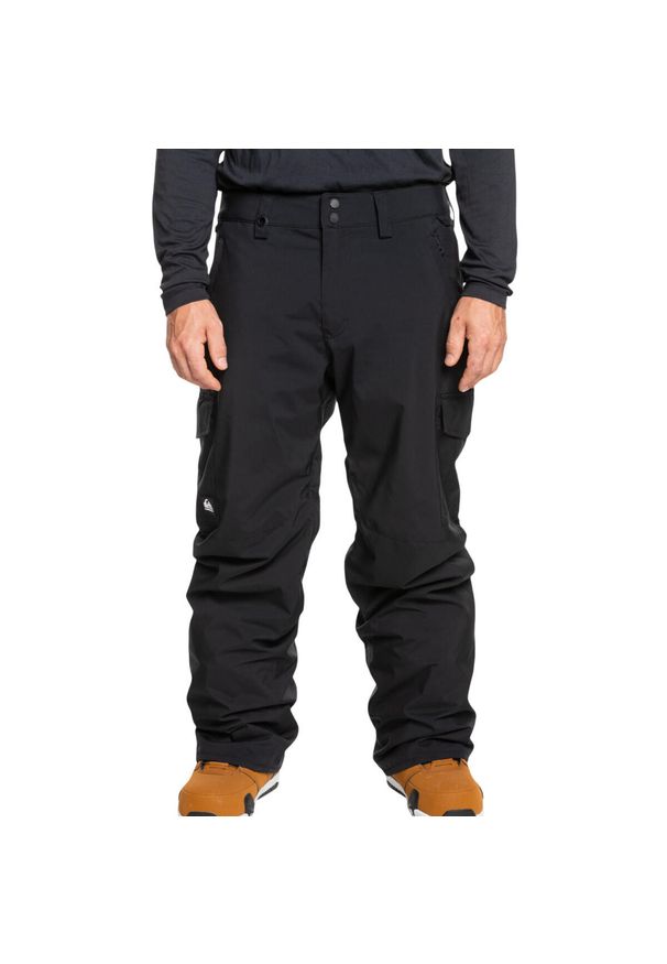 Męskie Spodnie Quiksilver Porter PANTS. Kolor: czarny. Sezon: zima. Sport: narciarstwo