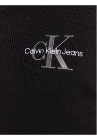 Calvin Klein Jeans Golf J30J322202 Czarny Regular Fit. Typ kołnierza: golf. Kolor: czarny. Materiał: bawełna #4