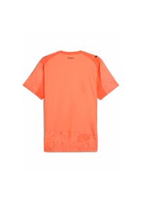 Puma - Męska autentyczna koszulka KIDSUPER × MANCHESTER CITY PUMA Neon Sun Black Orange. Kolor: czarny, pomarańczowy, wielokolorowy, żółty